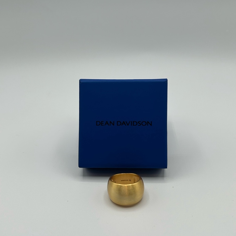 🔥🆕🔥 DEAN DAVIDSON Brushed 22K Gold Dome Statement Ring - Size 9 - Picture 4 of 6